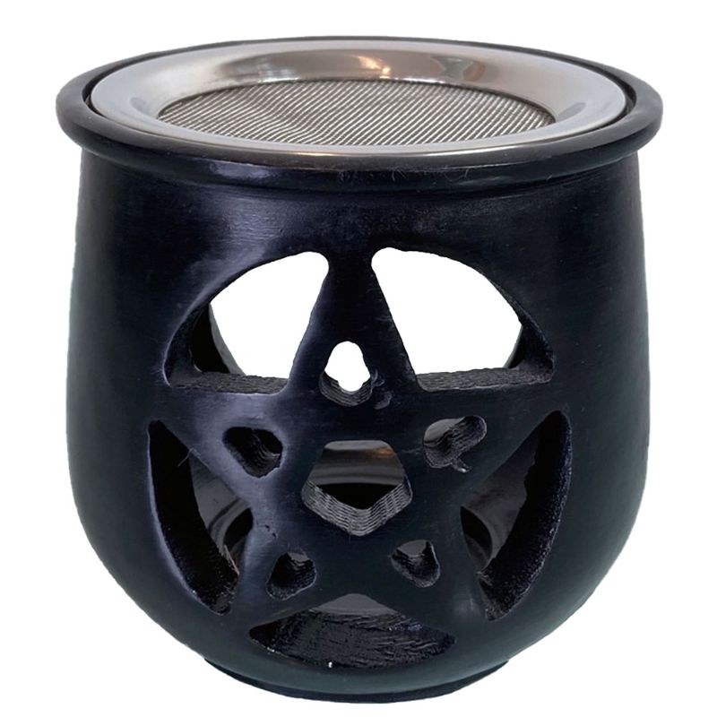 Pentacle Soapstone Resin Burner