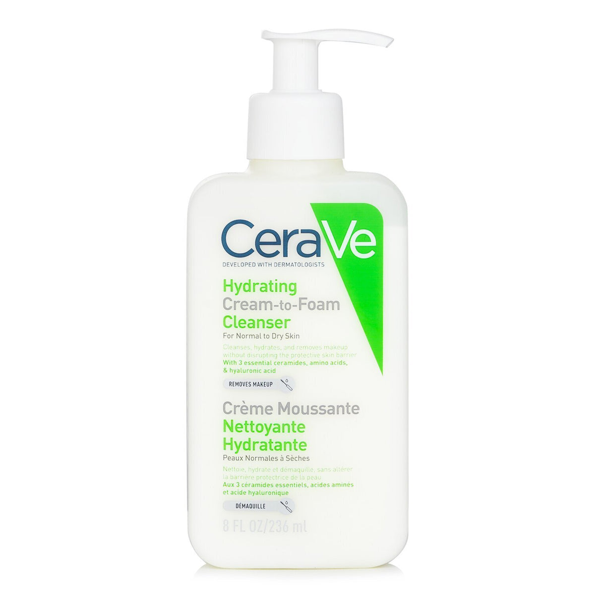 CeraVe - Hydrating Cream-To-Foam Cleanser - 236ml/8oz
