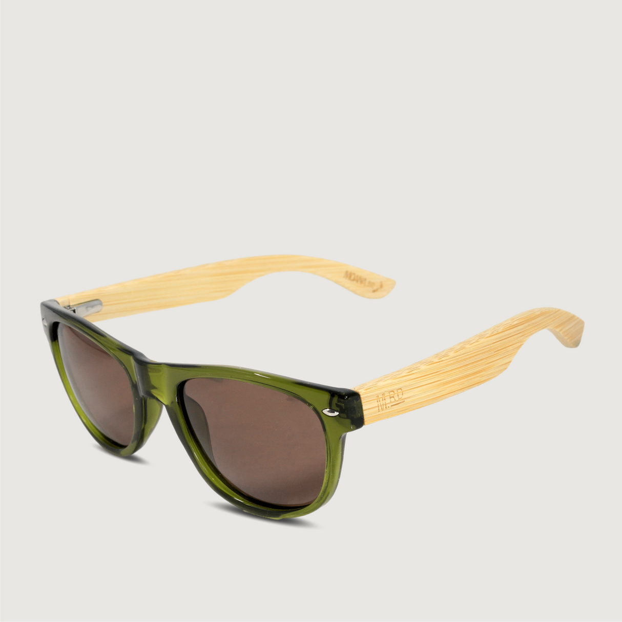 Moana Road - Wooden Arms Sunglasses - 50/50s - Olive w/ Wooden Arms
