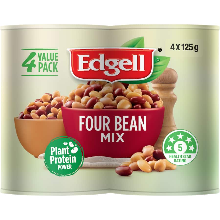 Edgell Four Bean Mix 4 pack 500g