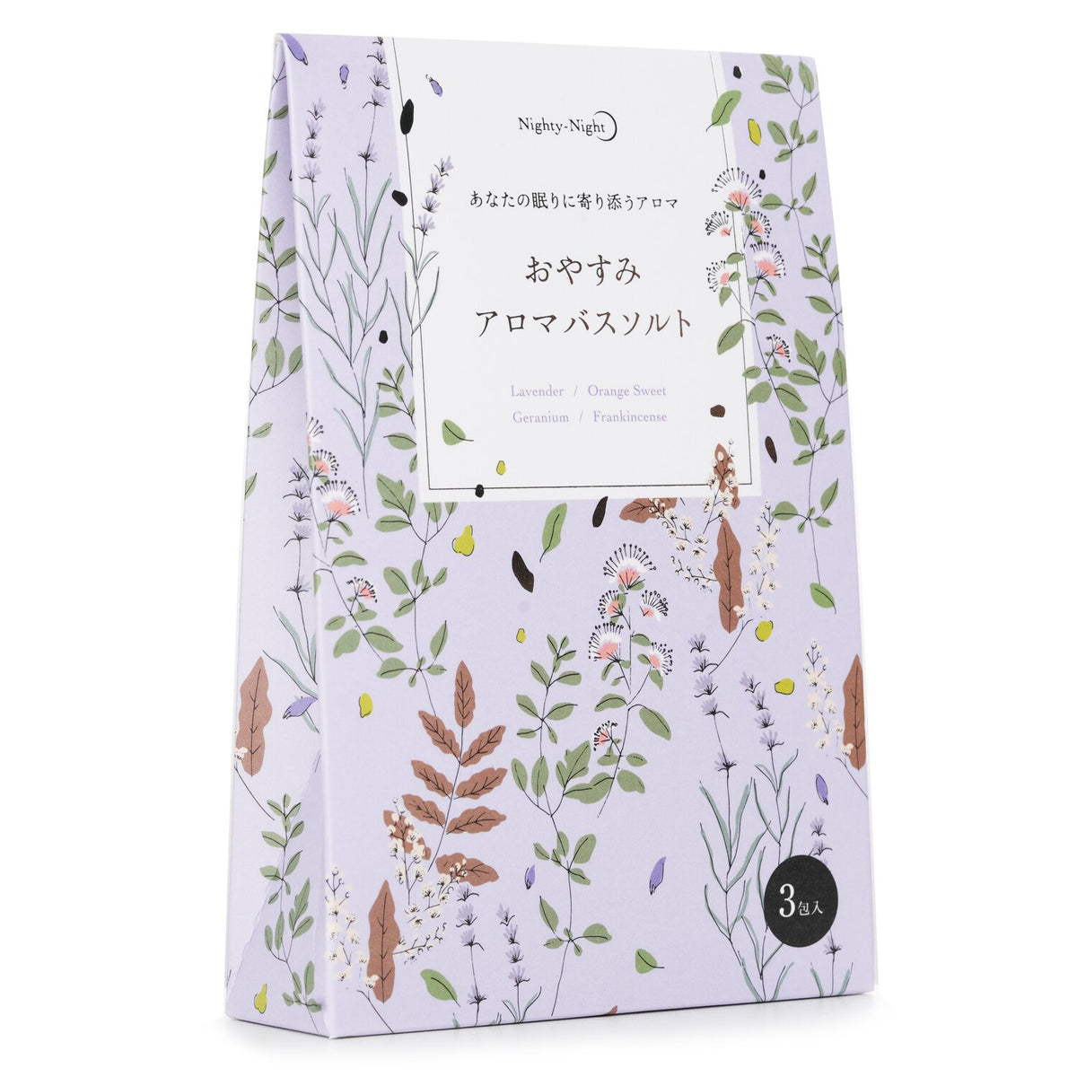 Daily Aroma Japan - Nighty-Night Aroma Bath Salt - Lavender, Orange Sweet, Geran