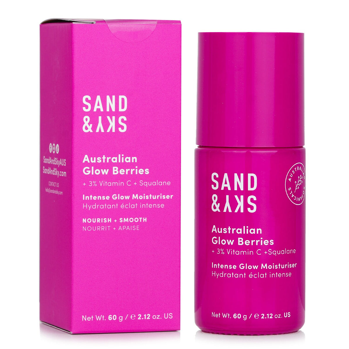 Sand & Sky - Australian Glow Berries Intense Glow Moisturiser - Nourish + Smooth
