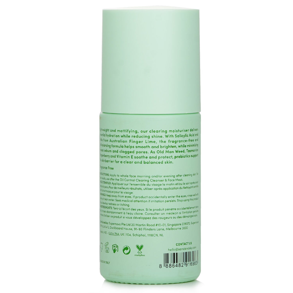 Sand & Sky - Oil Control Clearing Moisturiser - 60g/2.12oz