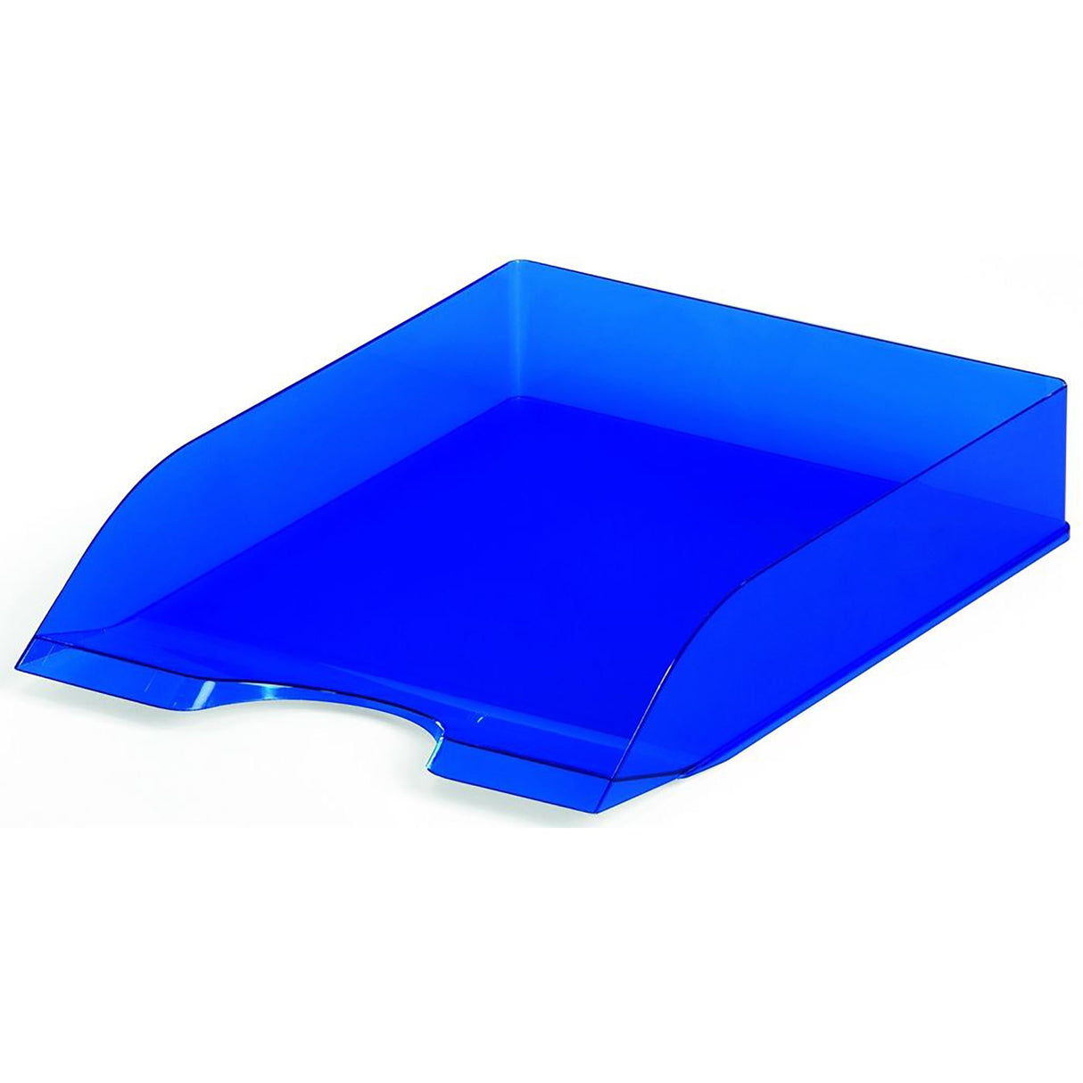 Durable Ice Letter Tray in Ice Blue, designed for A4 to C4 documents, measuring 337 x 253 x 63 mm for efficient organization.