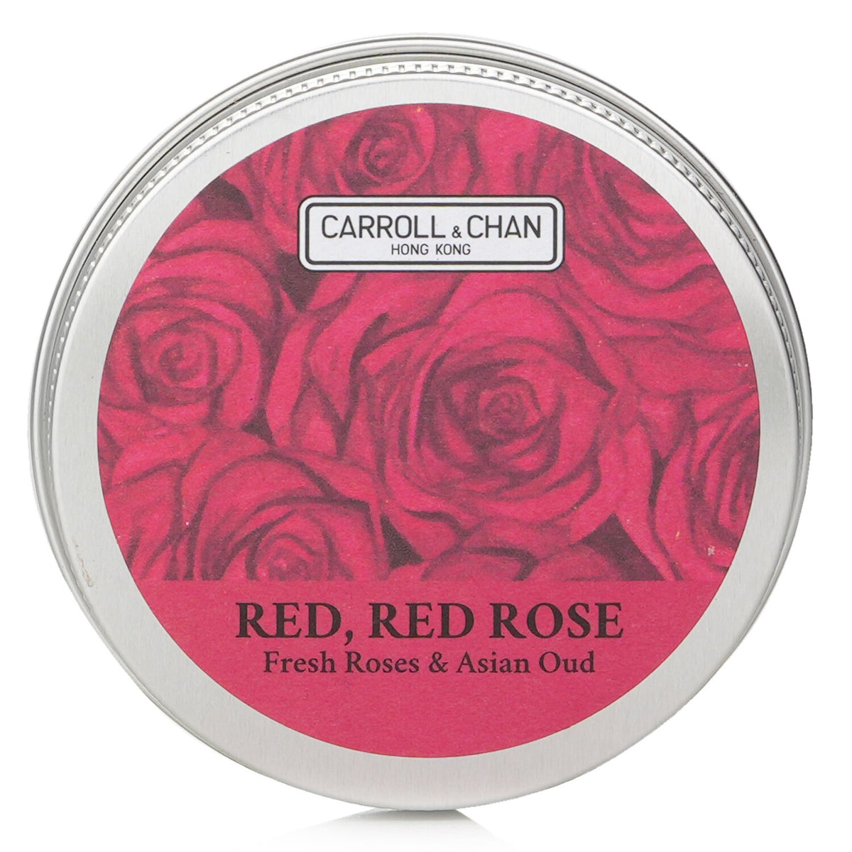 Carroll & Chan - 100% Beeswax Mini Tin Candle - # Red, Red Rose (Fresh Roses & A