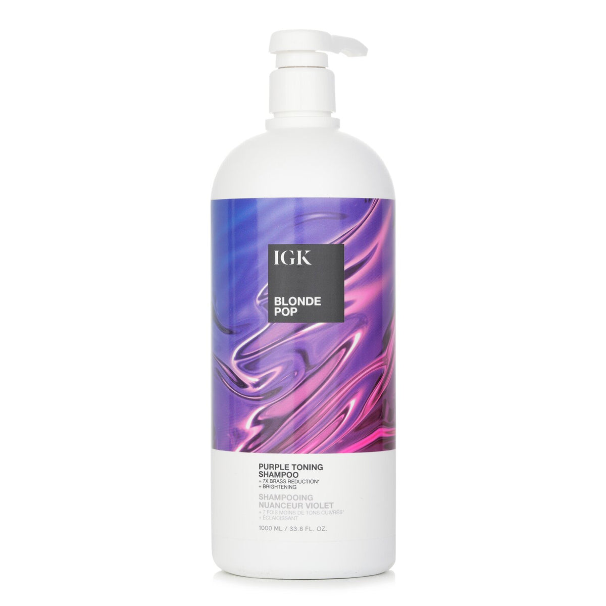 IGK - Blonde Pop Purple Toning Shampoo - 1000ml/33.8oz