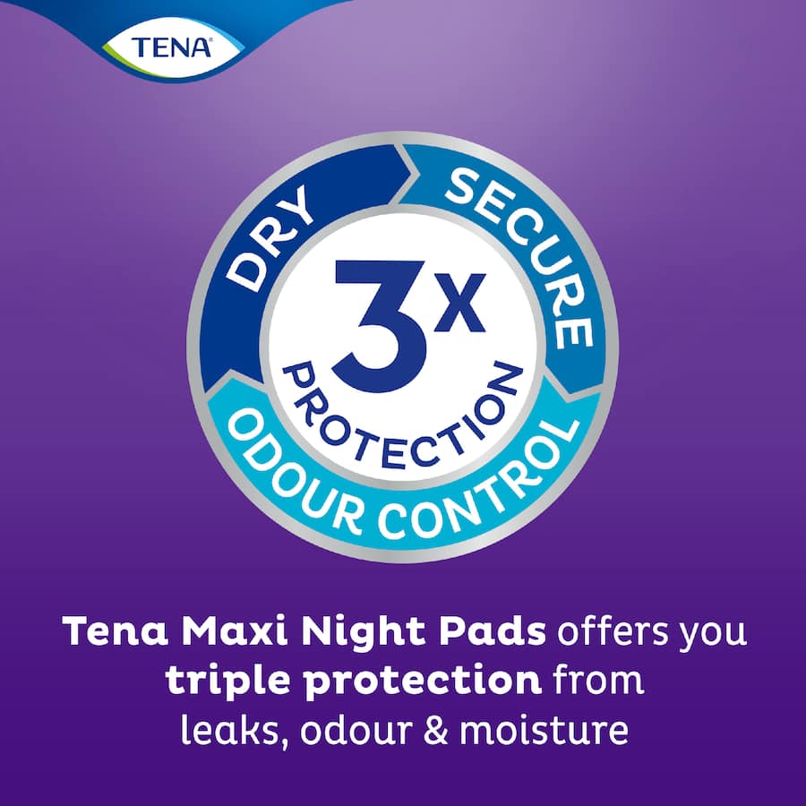 Tena Pads Maxi Night Long Length 6pack