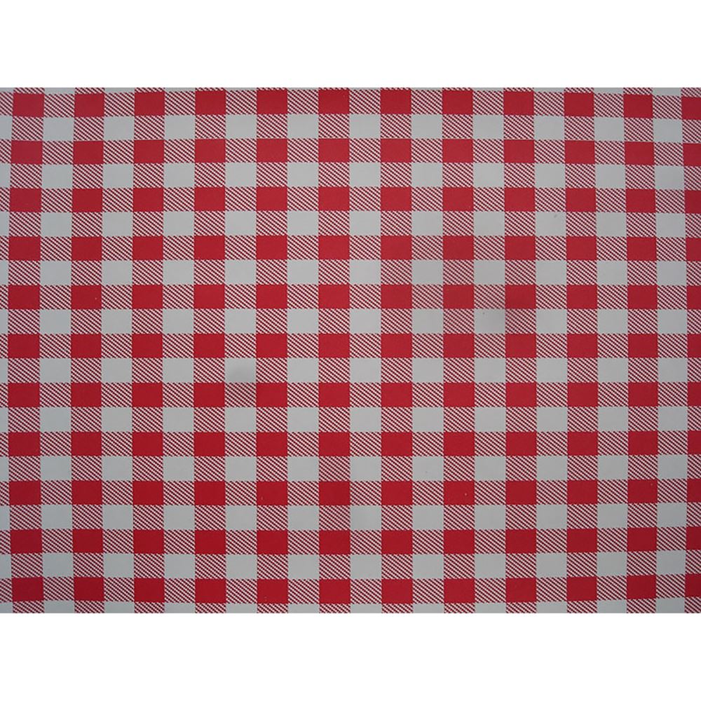 Contact Book Shelf Covering Red & White Gingham 1.5m X 450mm