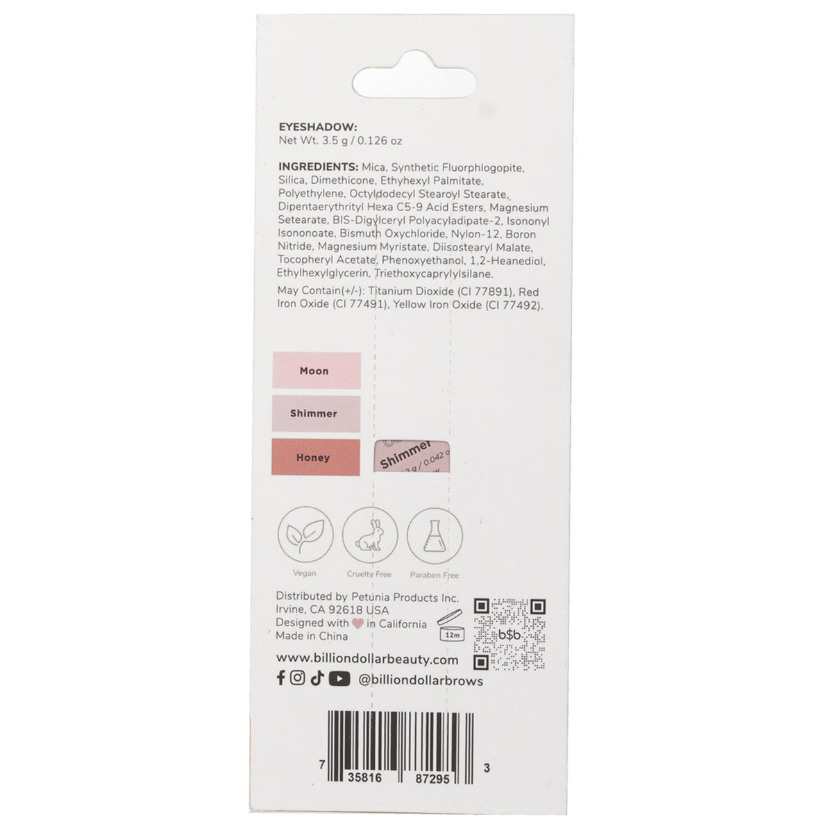 Billion Dollar Brows - Eyeshadow Collection Trio - #Bright - 3.5g/0.126oz