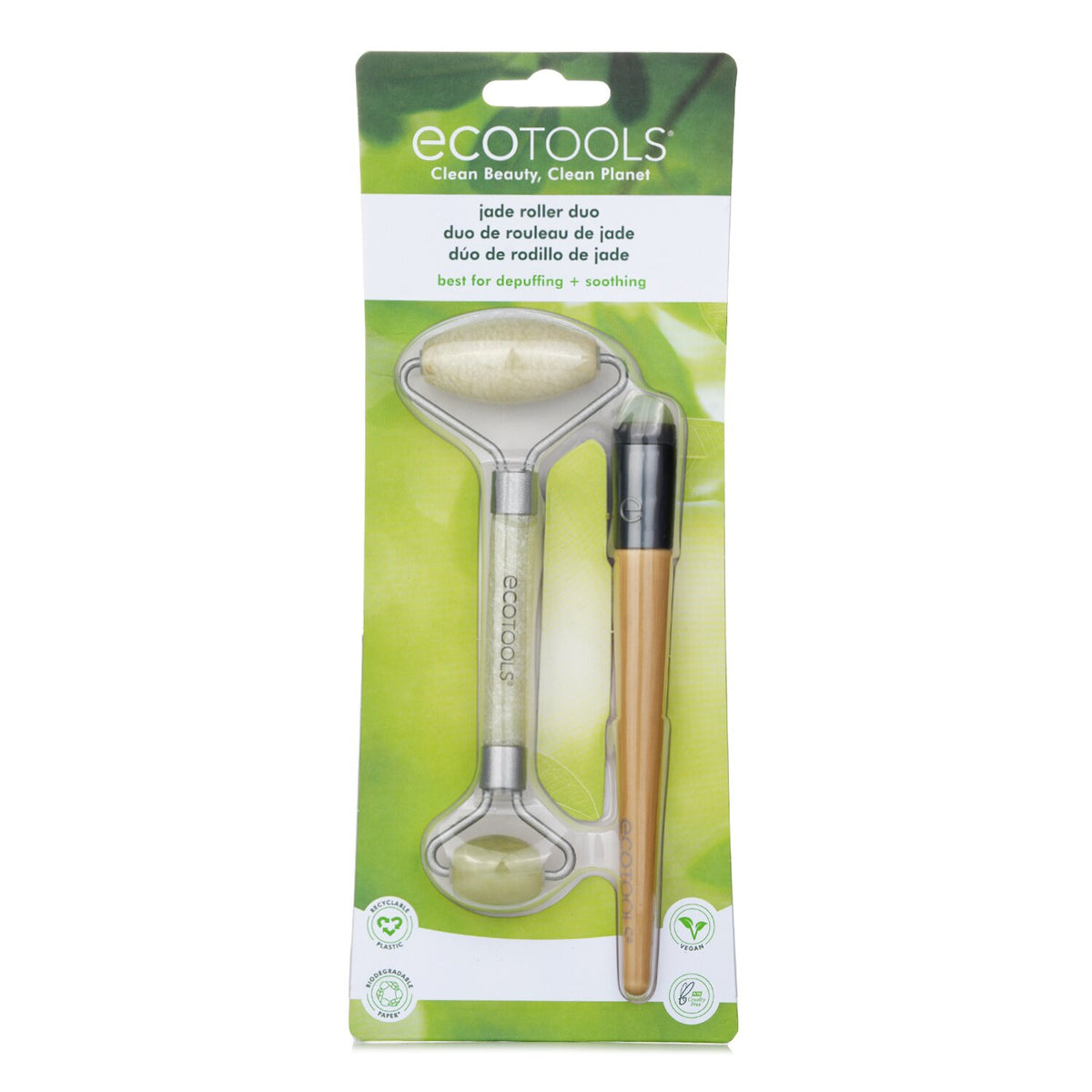 EcoTools - Jade Roller Duo - set