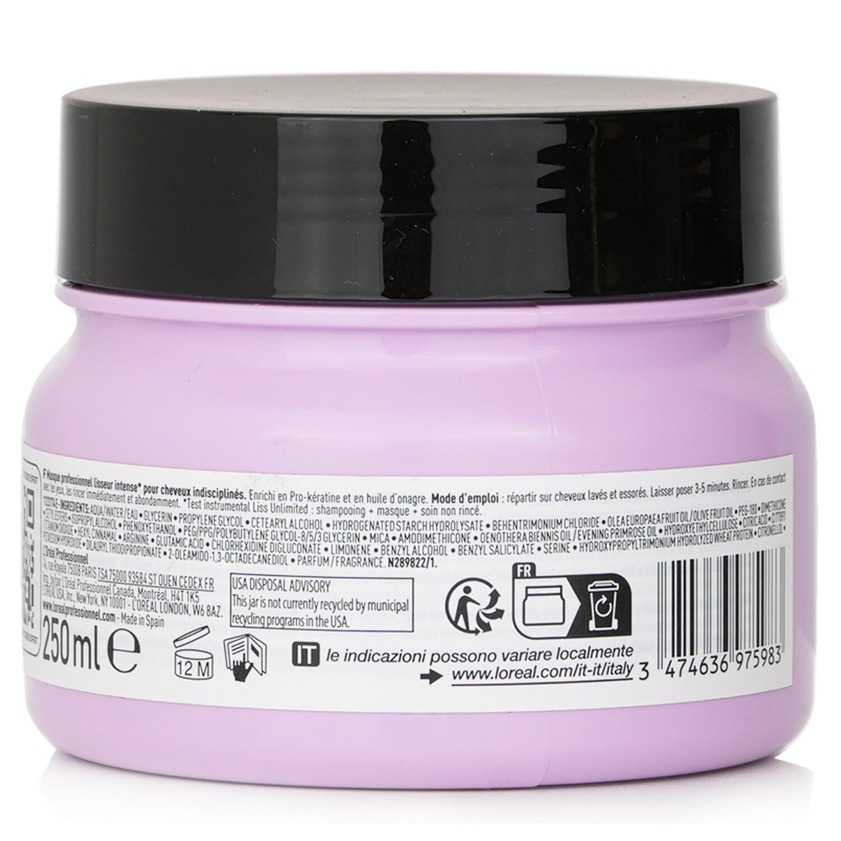 L'Oreal - Serie Expert - Liss Unlimited Professional Hairmask For Unruly Hair -