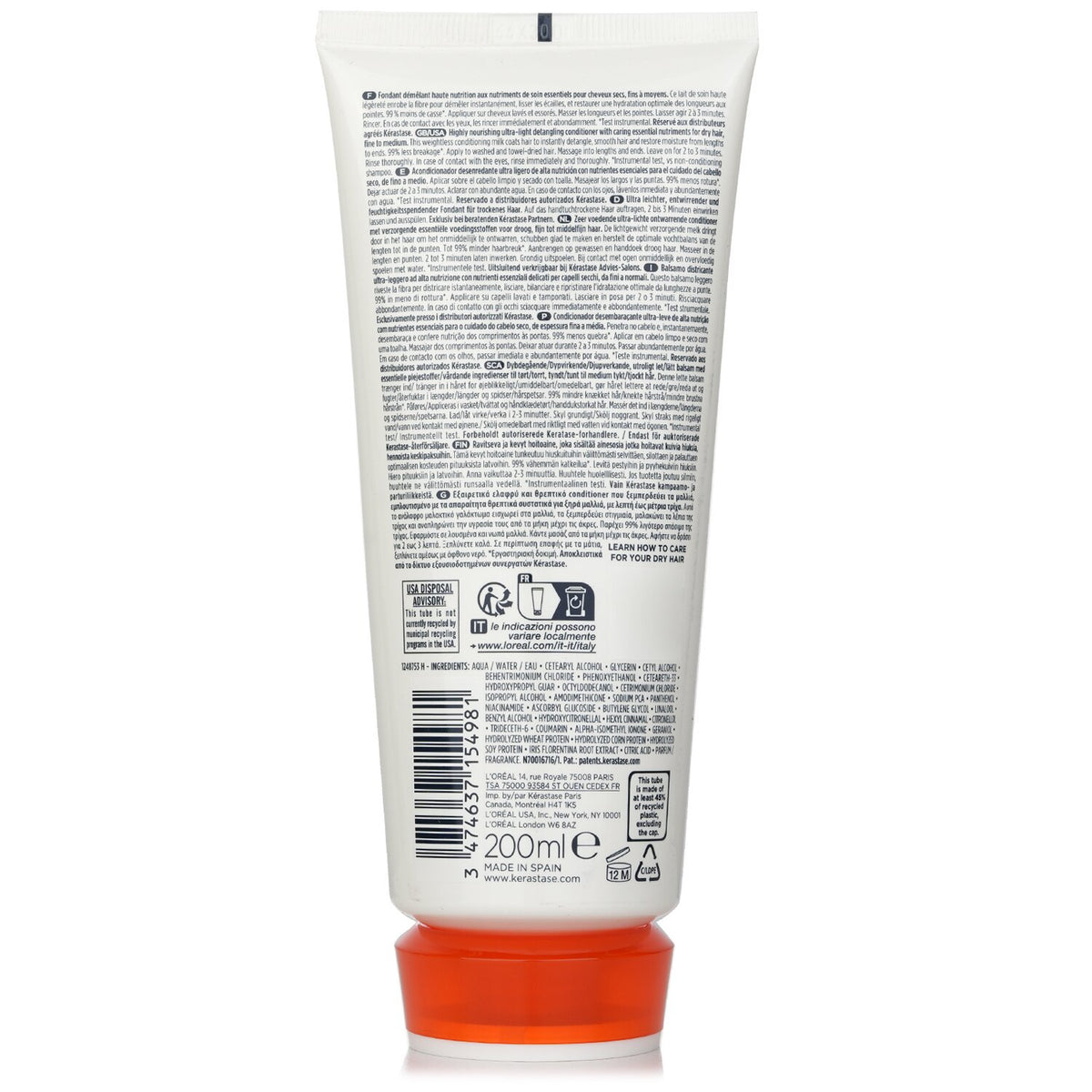 Kerastase - Nutritive Lait Vital High Nutrition Ultra-Light Detangling Condition