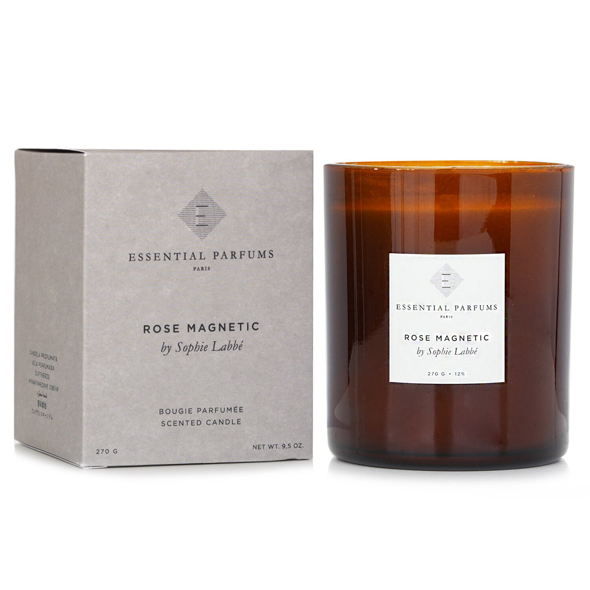 Essential Parfums - Rose Magnetic by Sophie Labbe Scented Candle - 270g/9.5oz