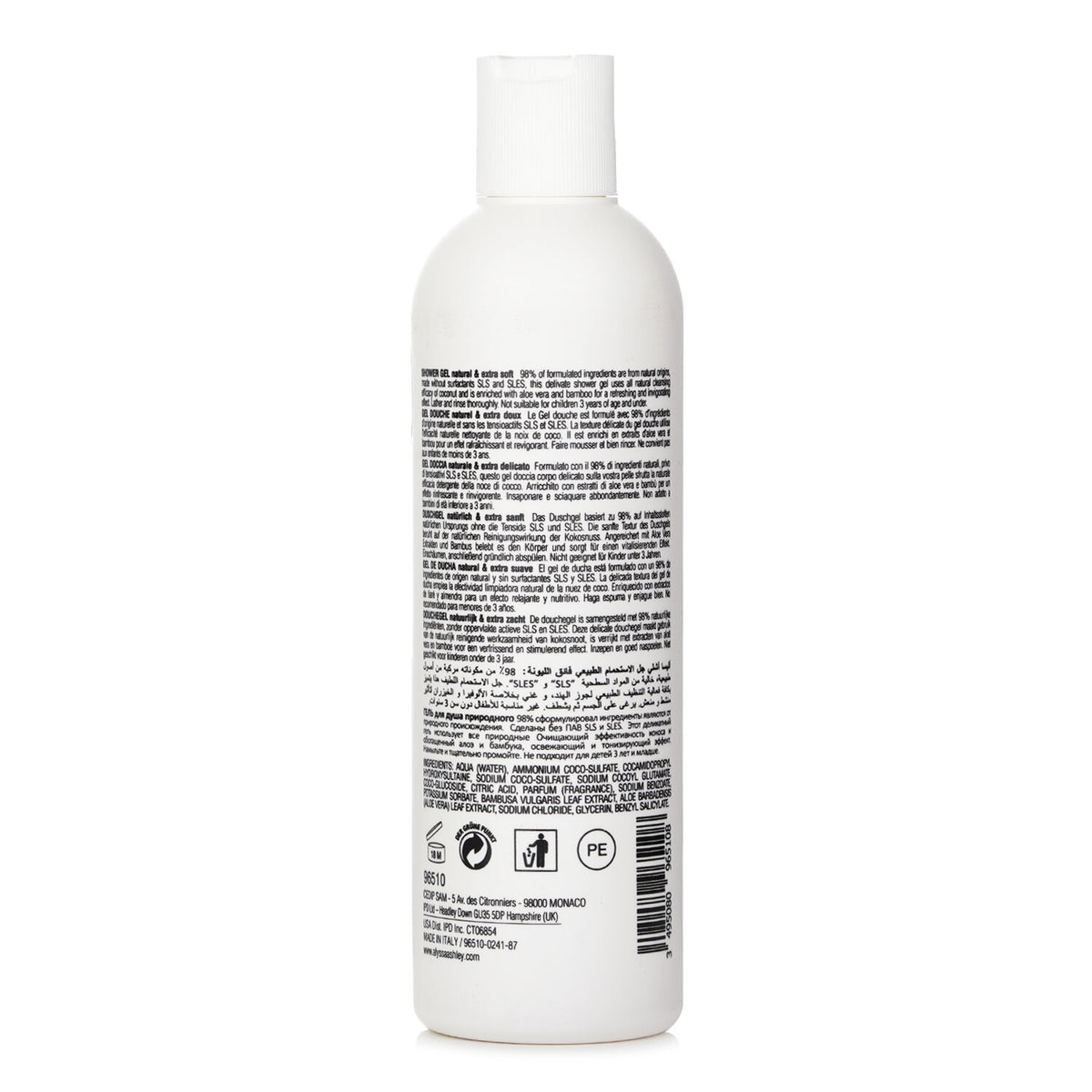Alyssa Ashley - Biolab Aloe Vera & Bamboo Shower Gel - 300ml/10oz