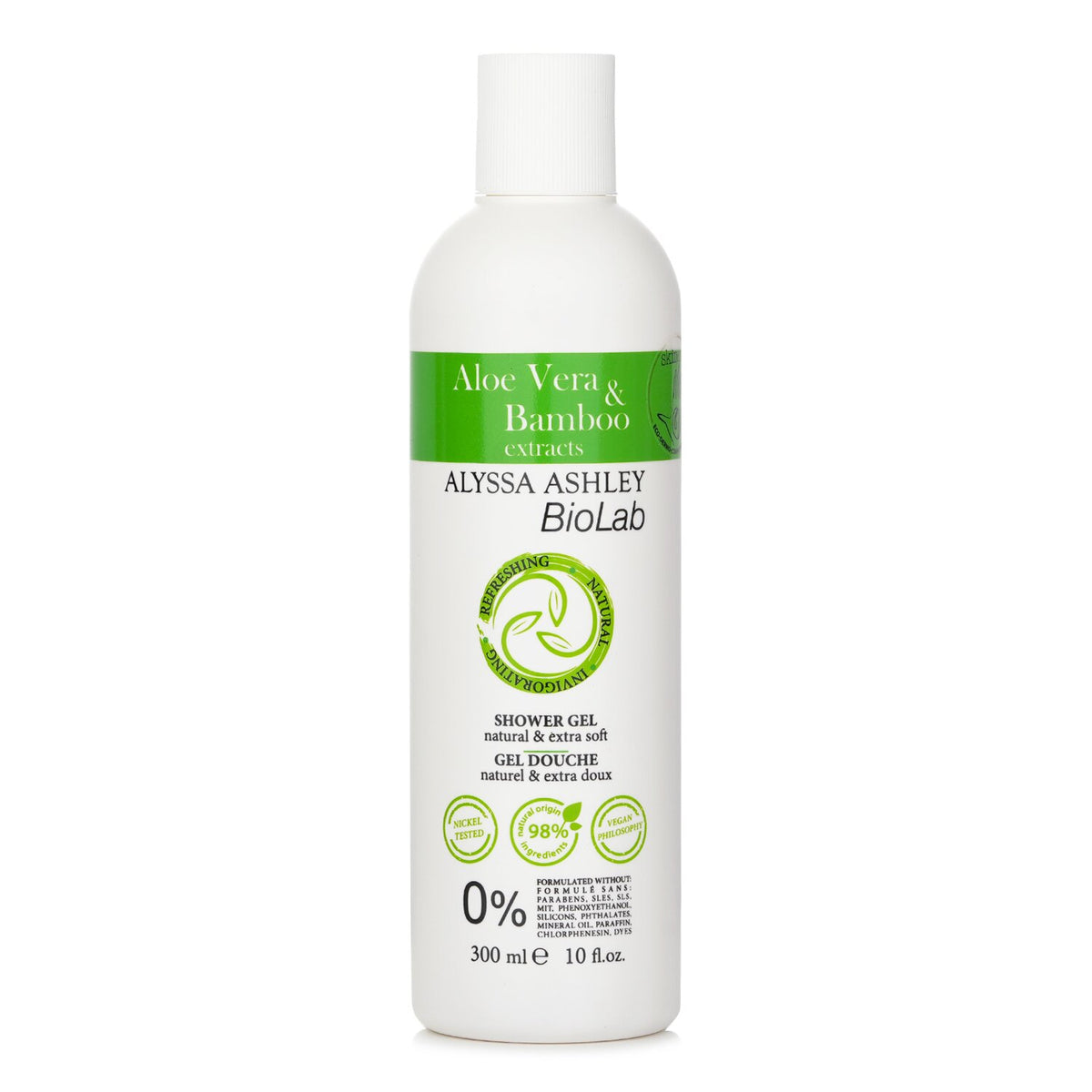 Alyssa Ashley - Biolab Aloe Vera & Bamboo Shower Gel - 300ml/10oz