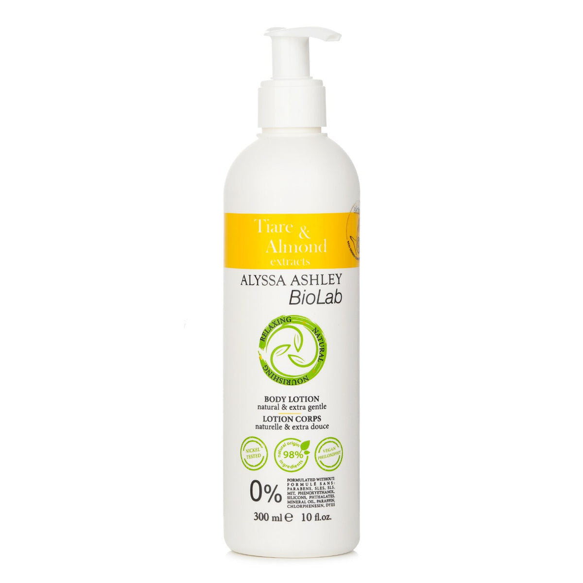 Alyssa Ashley - Biolab Tiarďż˝ & Almond Body Lotion - 300ml/10oz