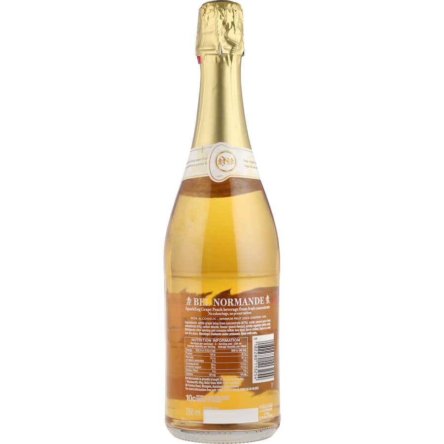 Bel Normande Sparkling Whte Grape & Peach 750mL
