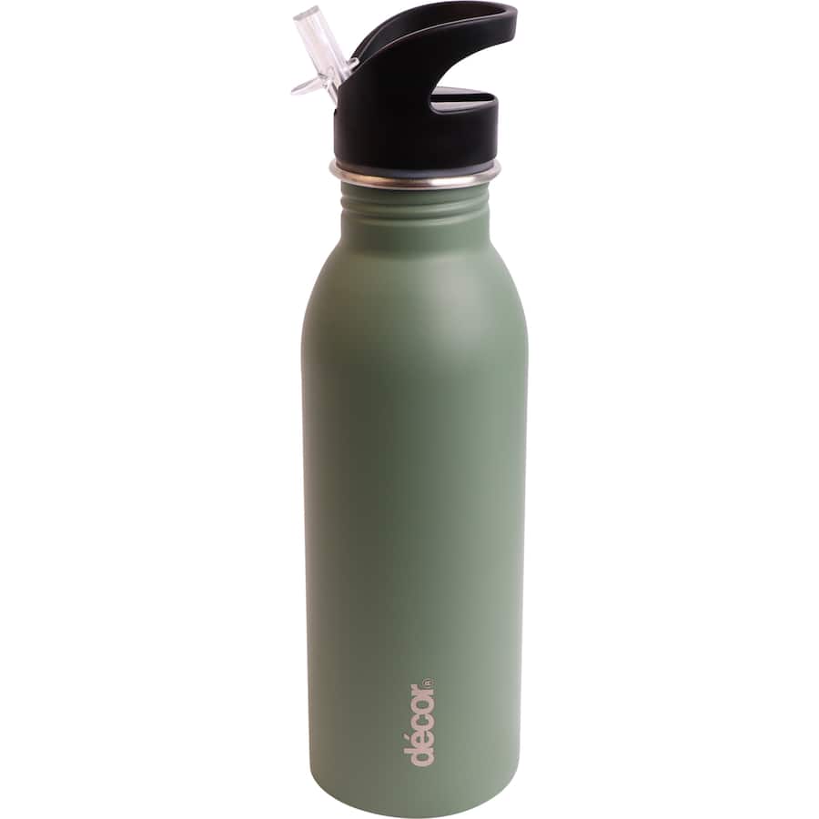 Decor Snap & Seal Drink Bottle Stainless Steel 600mL