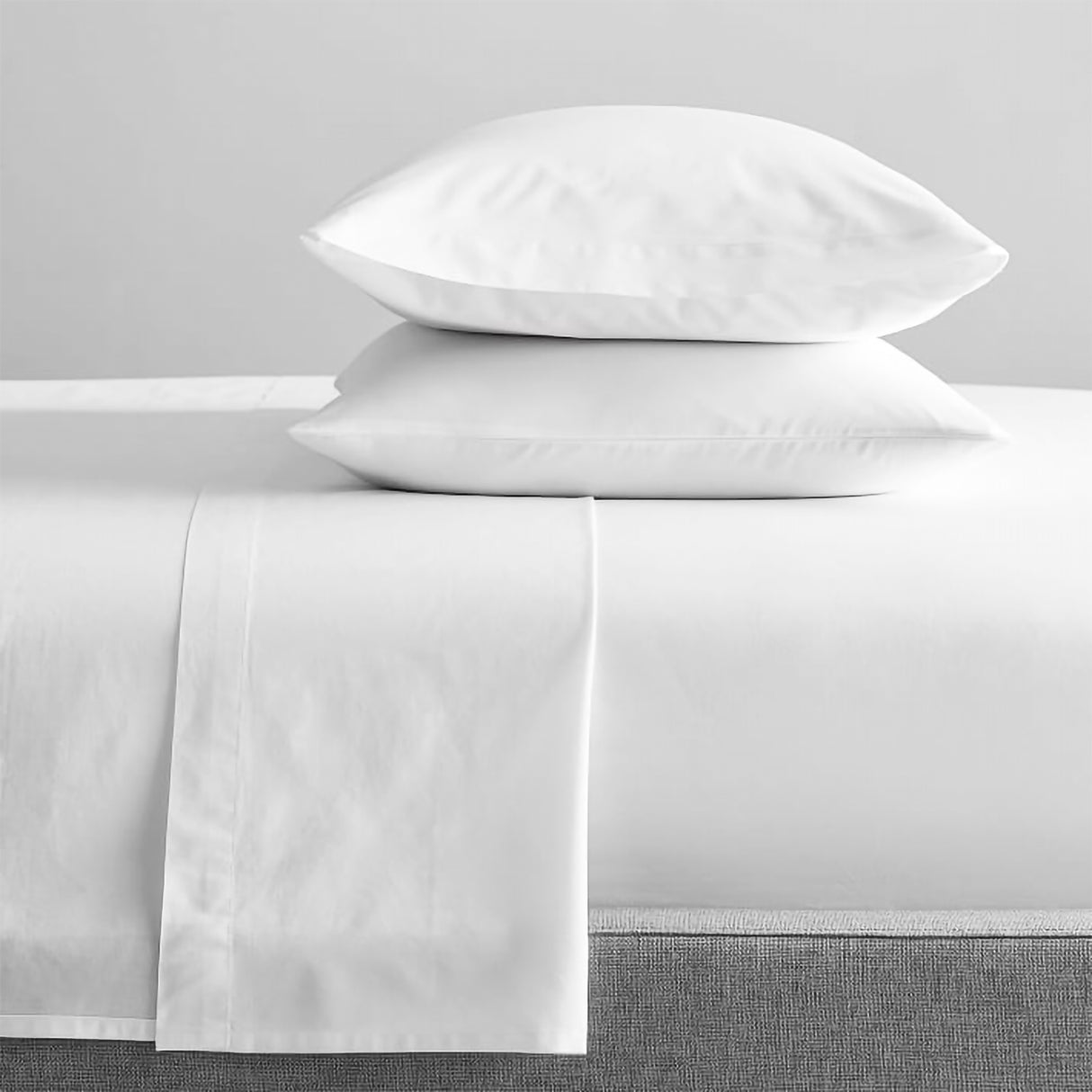 Renee Taylor 300 Thread Count 100 % Organic Cotton Sheet Set Single White