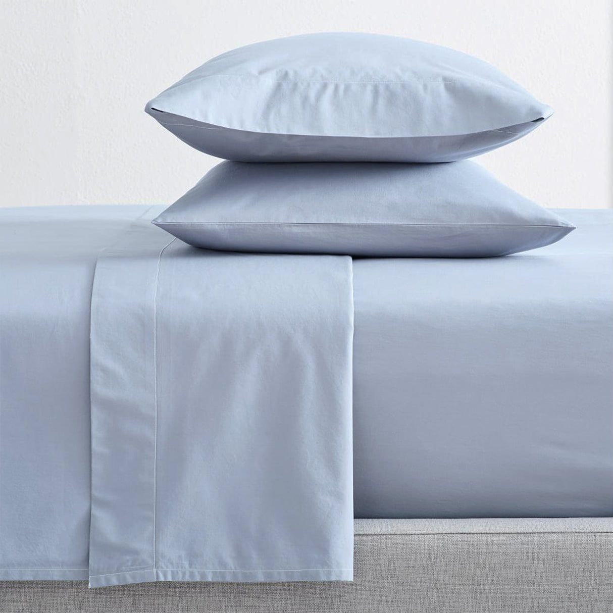 Renee Taylor 300 Thread Count 100 % Organic Cotton Sheet Set Single Baby Blue