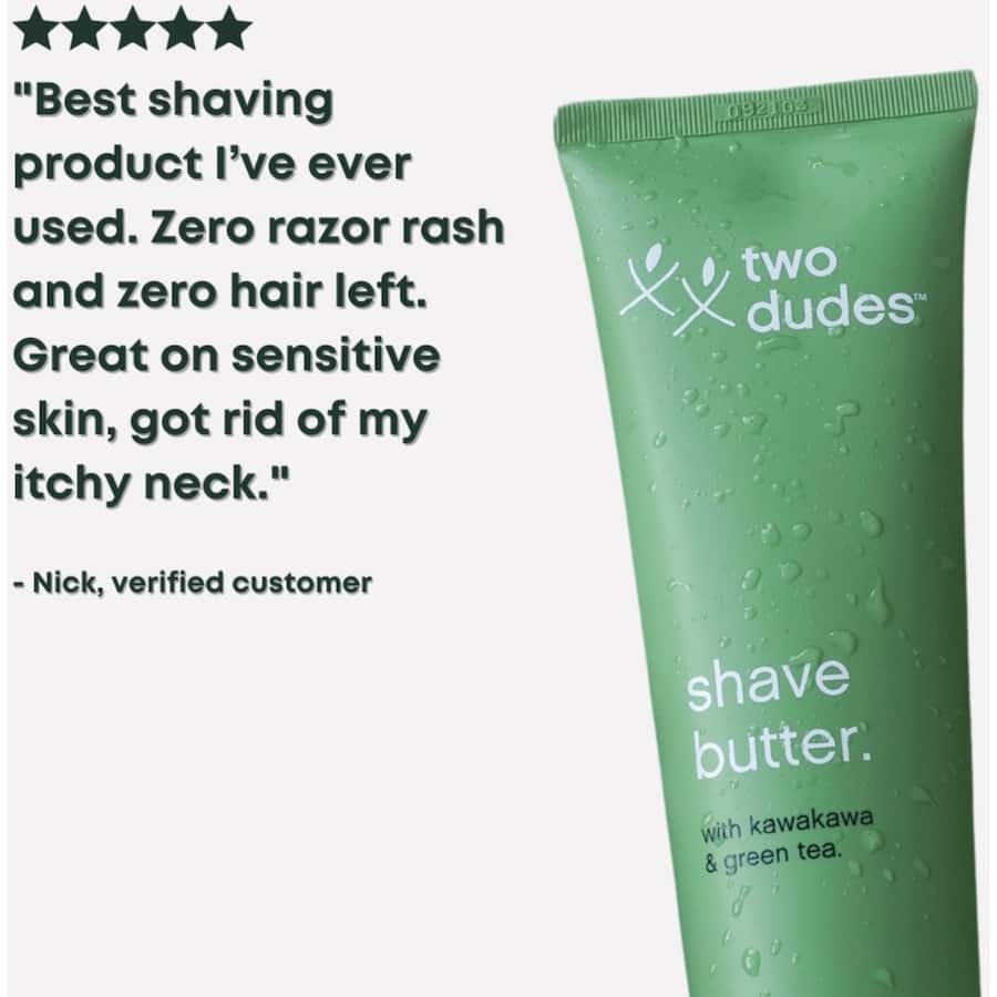 Two Dudes Shave Butter With Kawakawa & Green Tea 130mL