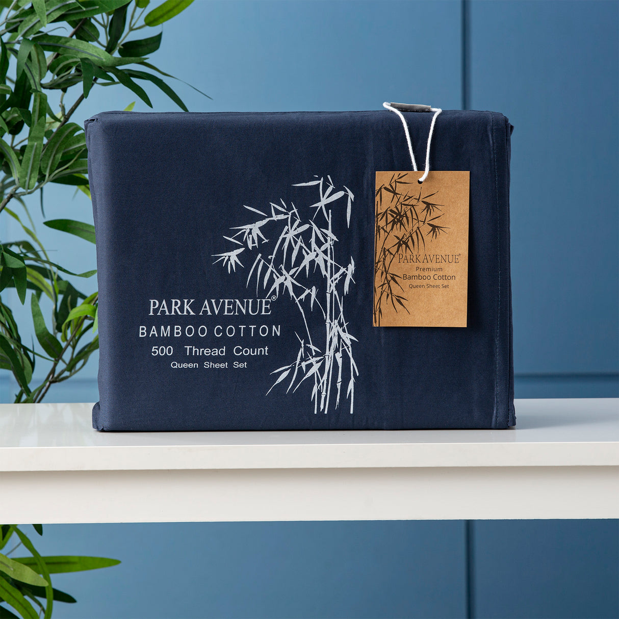 Park Avenue 500 TC Bamboo Cotton sheet set Long Single Indigo