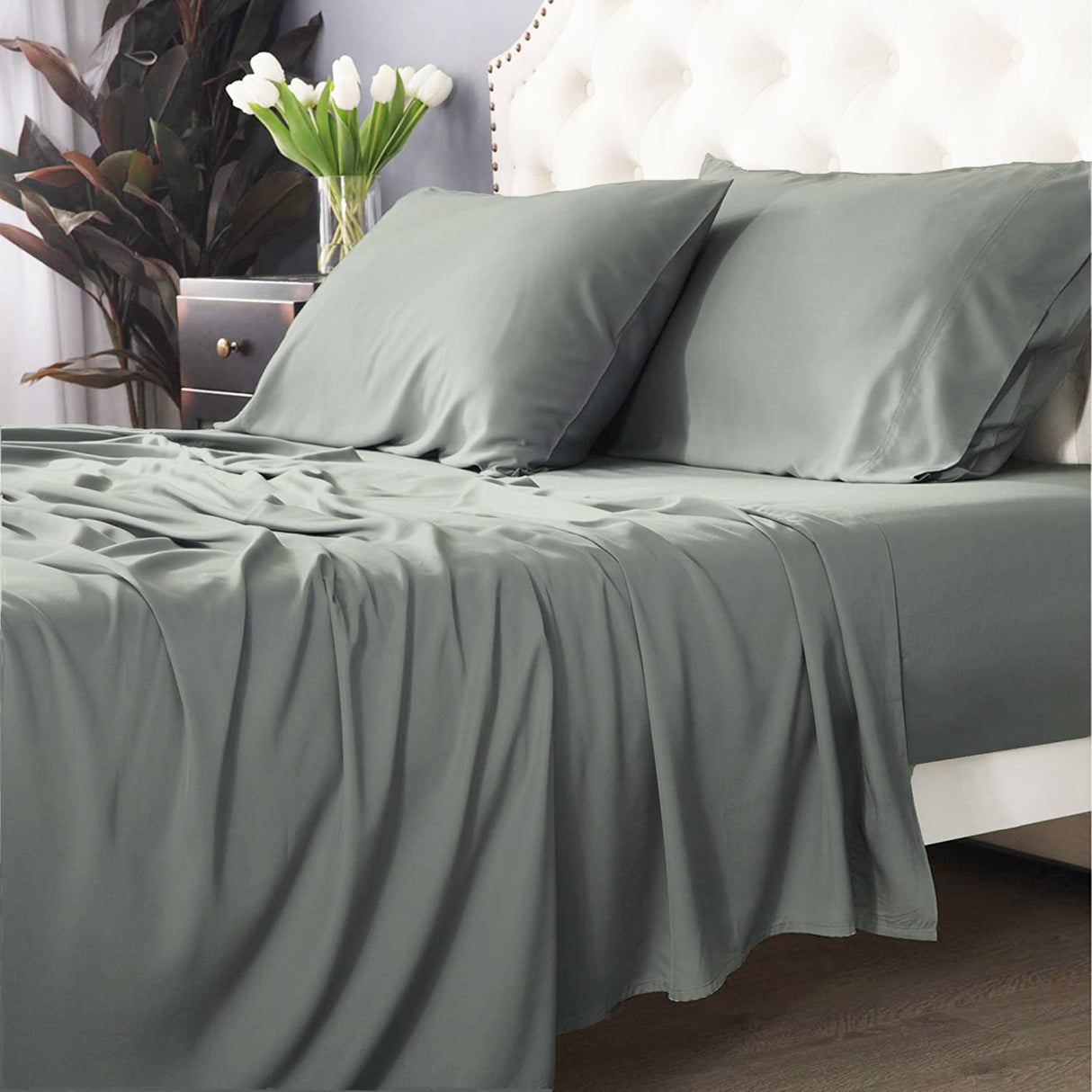 Park Avenue 500 TC Bamboo Cotton sheet set Long Single Jade