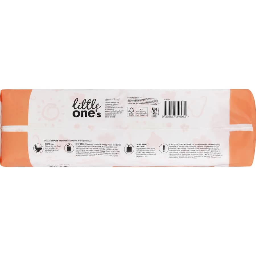 Little One's Bulk Nappies Crawler Boys & Girls 6-11kg Size 3 56pack