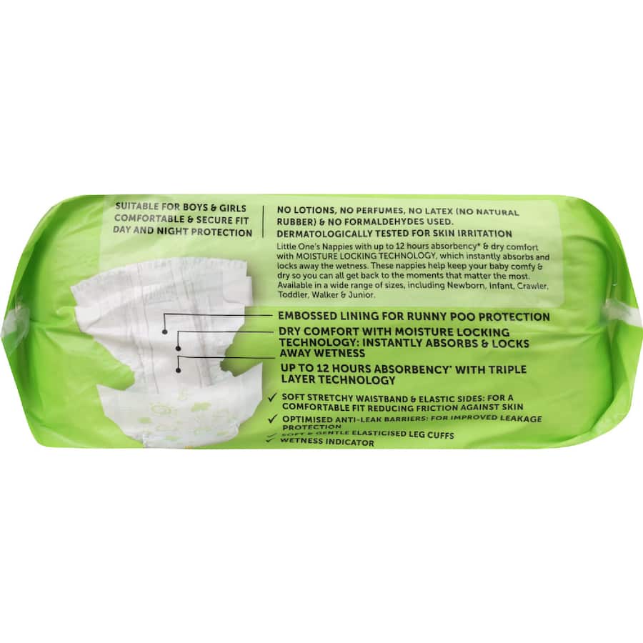 Little One's Bulk Nappies Junior Boys & Girls 16+ Kg Size 6 40pack