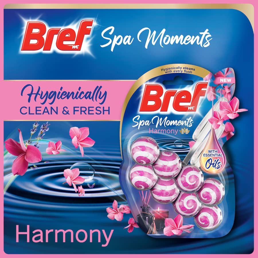 Bref Toilet Flush Spa Moments Harmony 50g 2pack