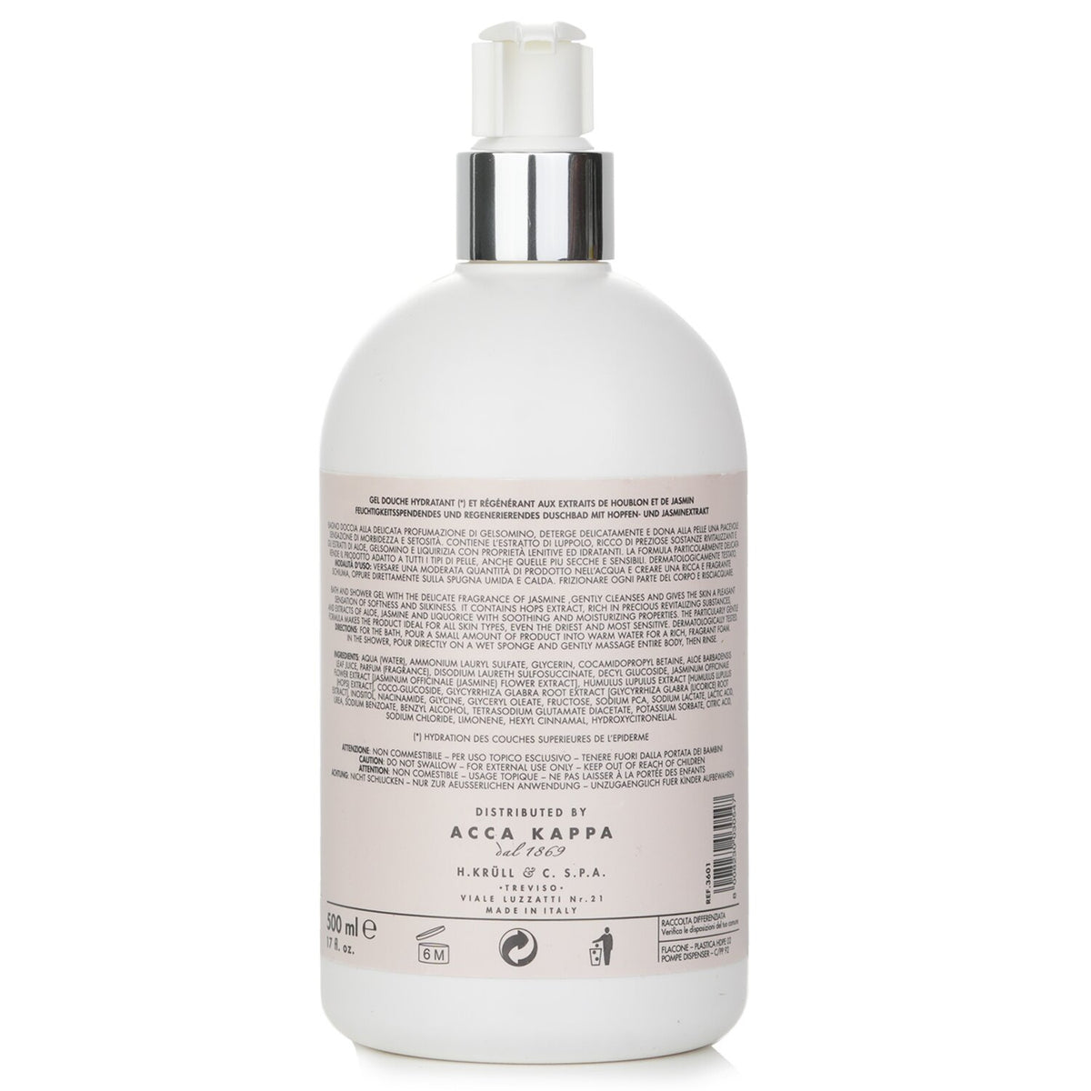 Acca Kappa - Jasmine & Water Lily Bath & Shower Gel - 500ml/17oz