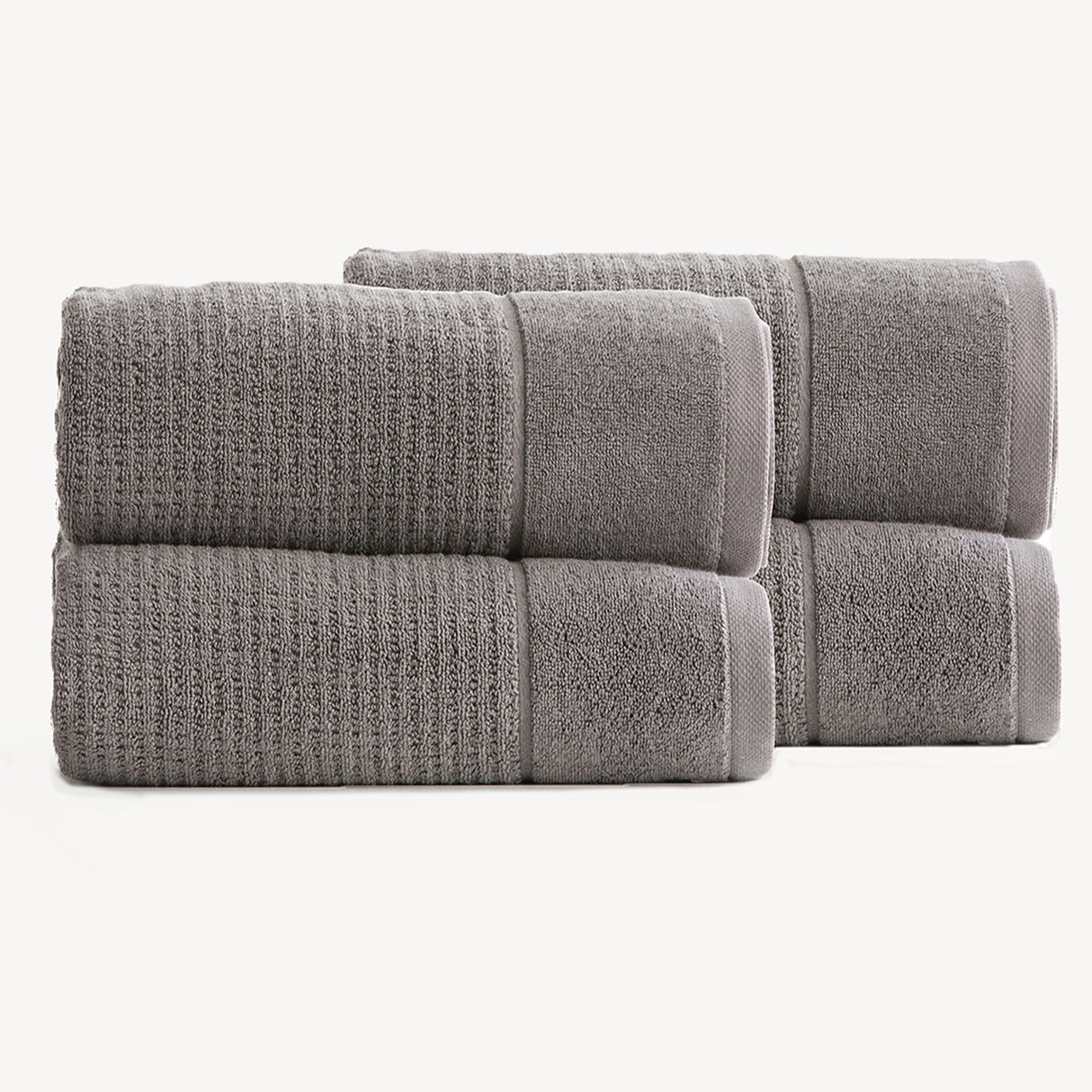 Renee Taylor Cambridge 650 GSM Textured 4 Pack Bath Sheet Fossil