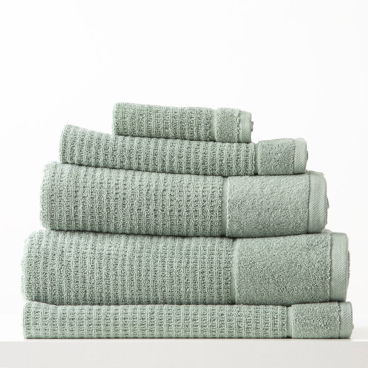 Renee Taylor Cambridge 650 GSM Textured 5 Piece pack Eucalyptus