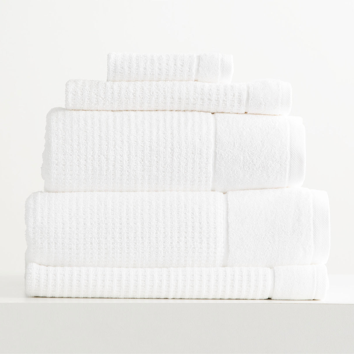Renee Taylor Cambridge 650 GSM Textured 5 Piece pack Snow