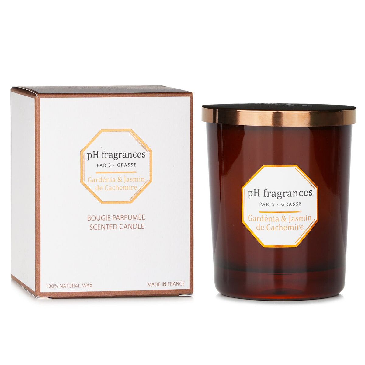 pH fragrances - Scented Candle Gardenia & Jasmine Of Cashmere - 180g/6.3oz