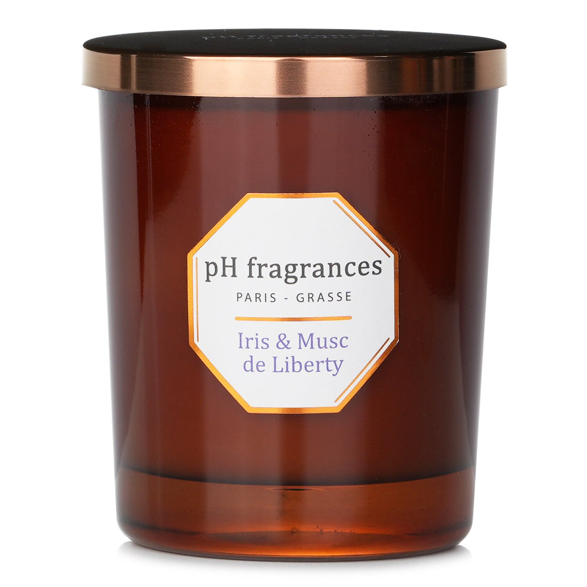 pH fragrances - Scented Candle Iris & Musc de Liberty - 180g/6.3oz