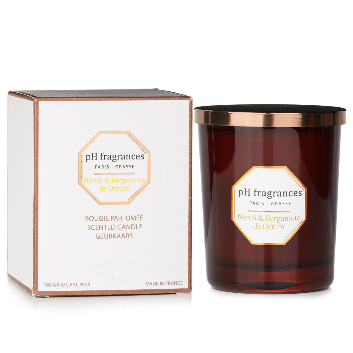 pH fragrances - Scented Candle - Neroli & Bergamote De Denim - 180g/6.3oz