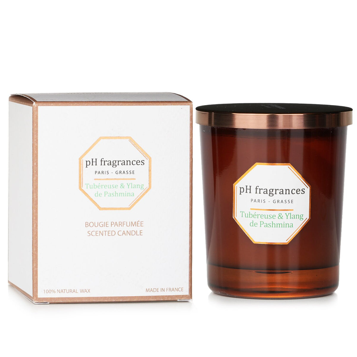 pH fragrances - Scented Candle - Tubereuse & Ylang De Pashmina - 180g/6.3oz