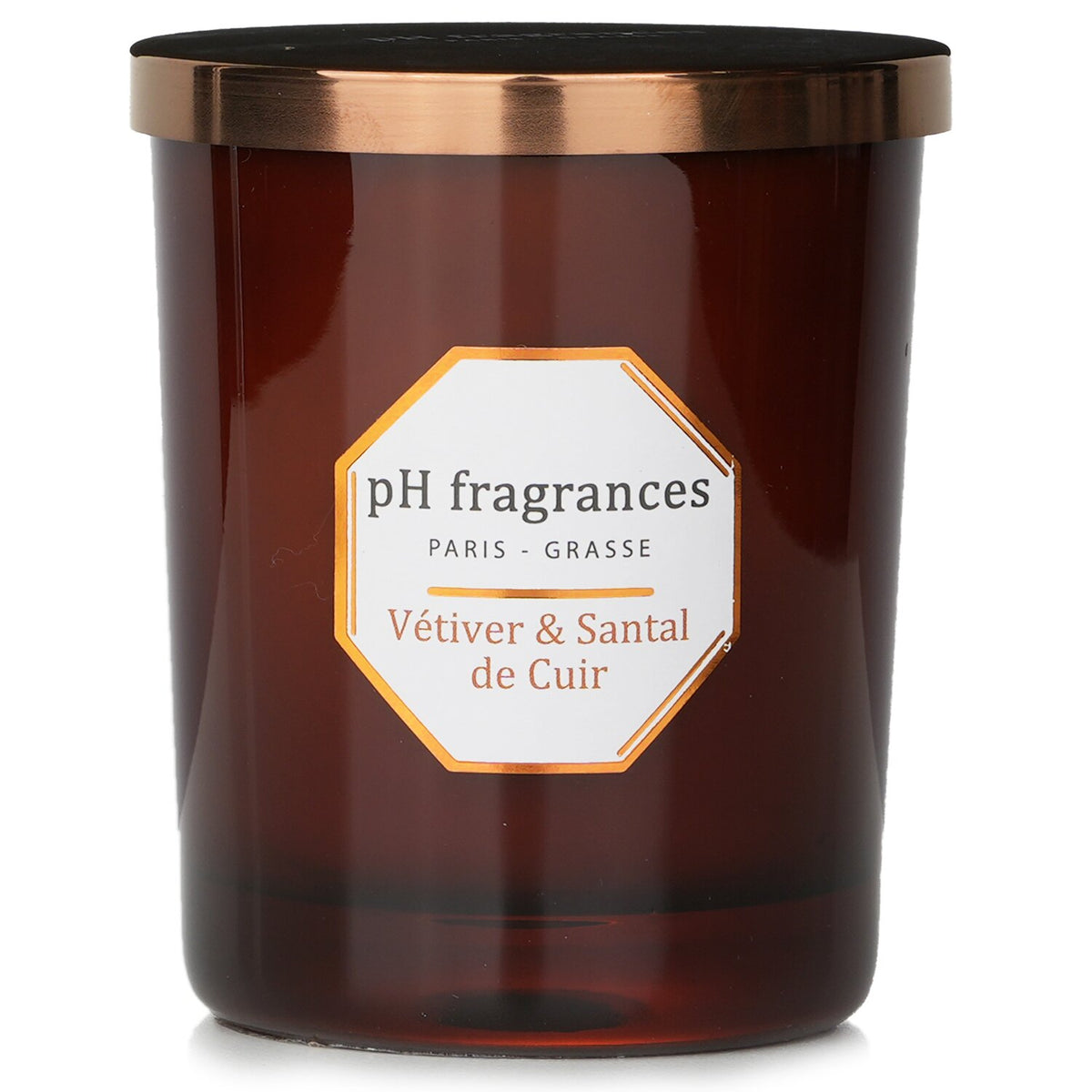pH fragrances - Scented Candle - Vetiver & Santal De Cuir - 180g/6.3oz