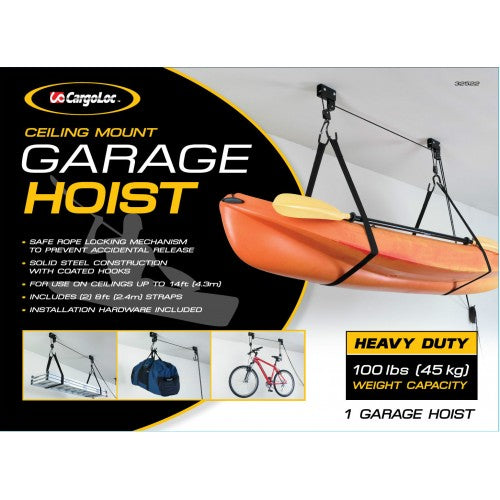 Garage Hoist-Ceiling Mount 45kg Capcargoloc #32522