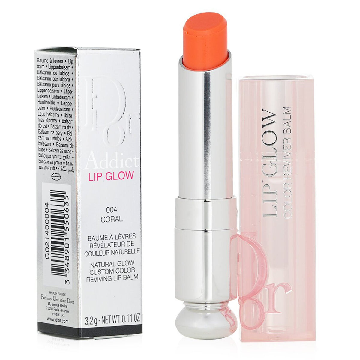 Christian Dior - Dior Addict Lip Glow Reviving Lip Balm - #004 Coral (With box f