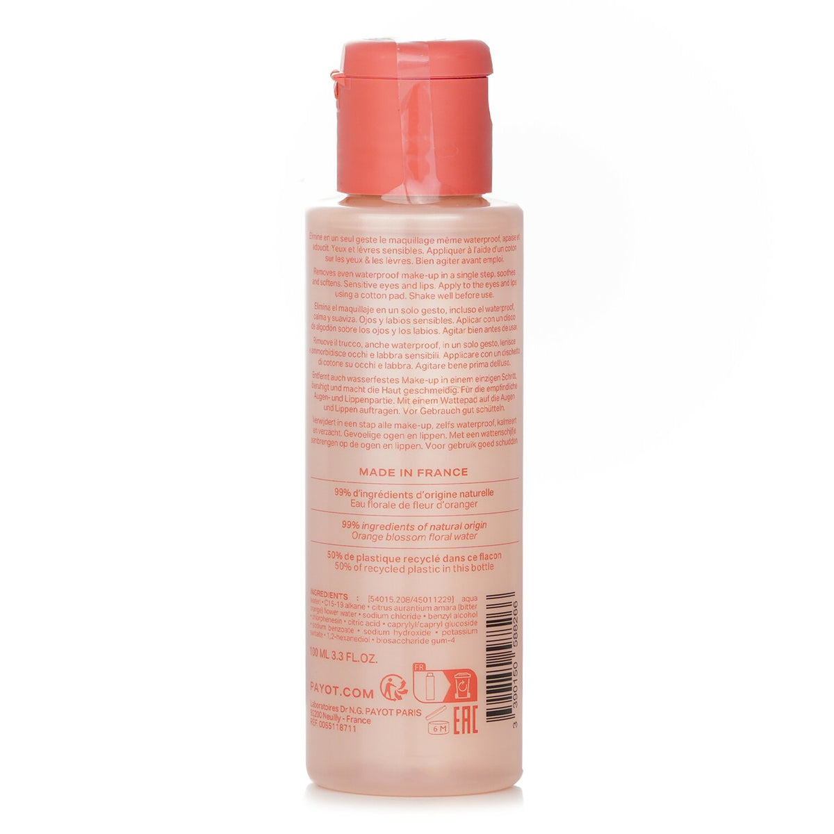Payot - Nue Bi-phase Make Up Remover (For Eyes & Lips)(Travel Size) - 100ml/3.3