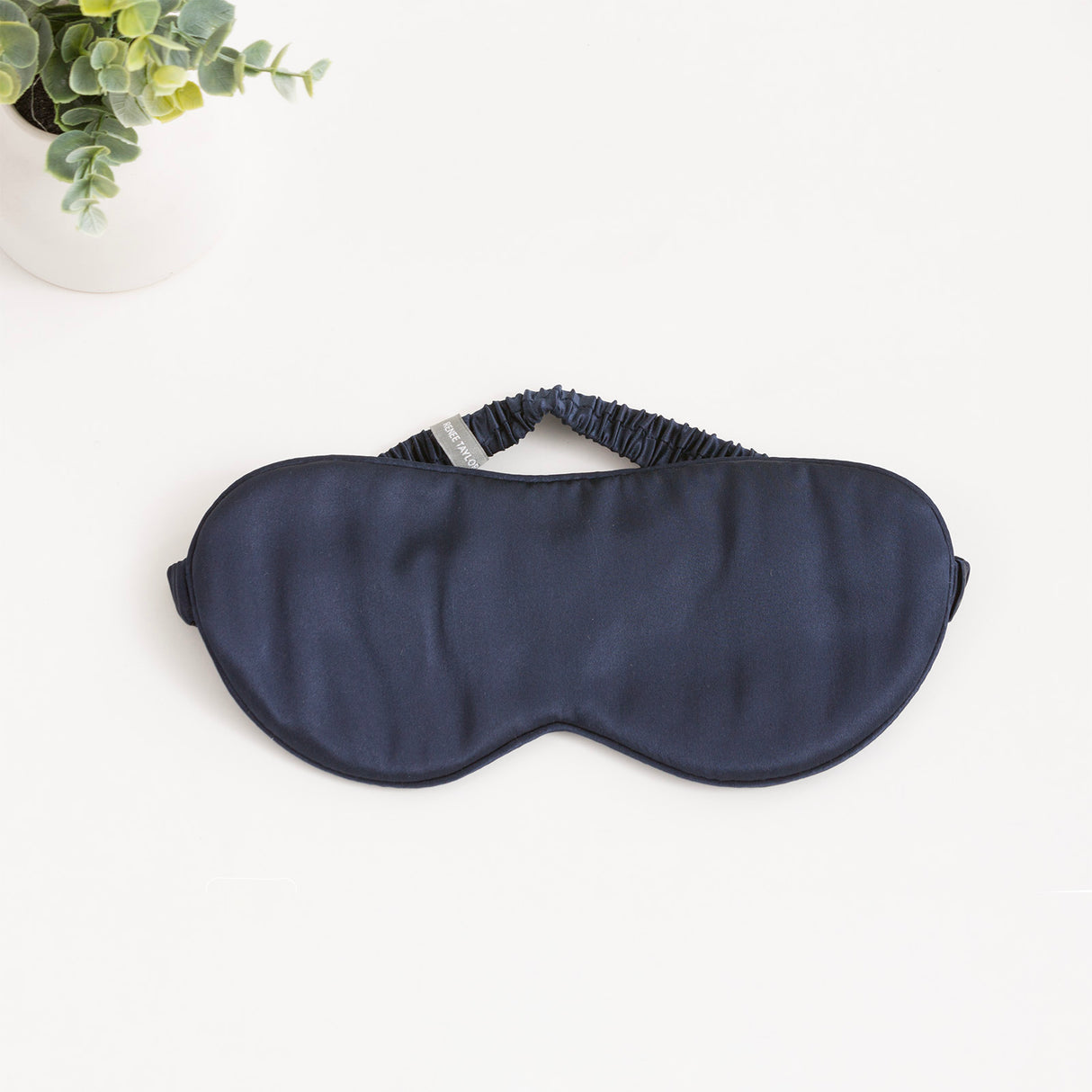 Renee Taylor 100% Mulberry Silk Eye Mask Navy