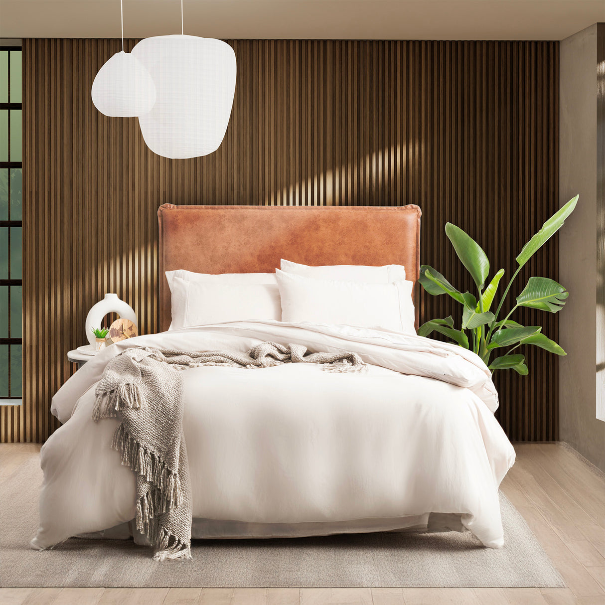 Ultra Plush Vintage Washed Microfiber Quilt / Duvet cover set King Sand