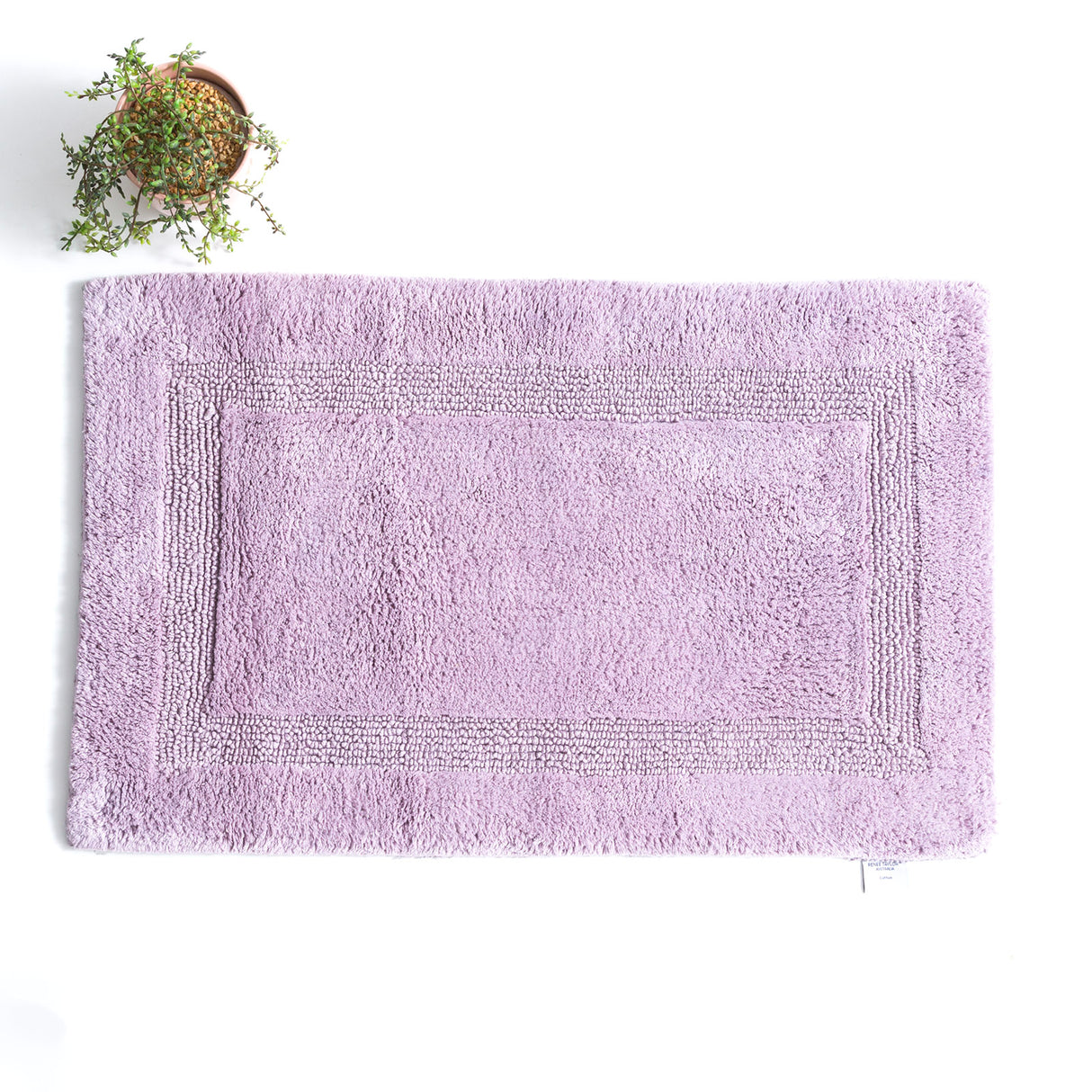 Renee Taylor Soho Cotton Reversible Bath Mat 50 x 80cms Lilac