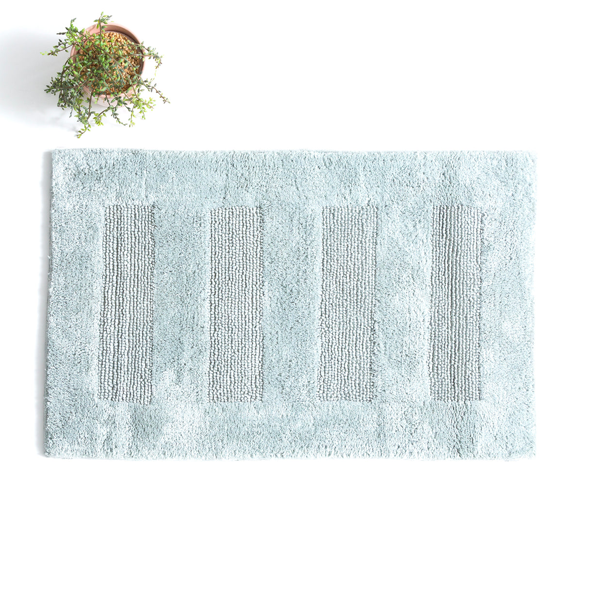 Renee Taylor Retreat Cotton Reversible Bath Mat 50 x 80cms Silver