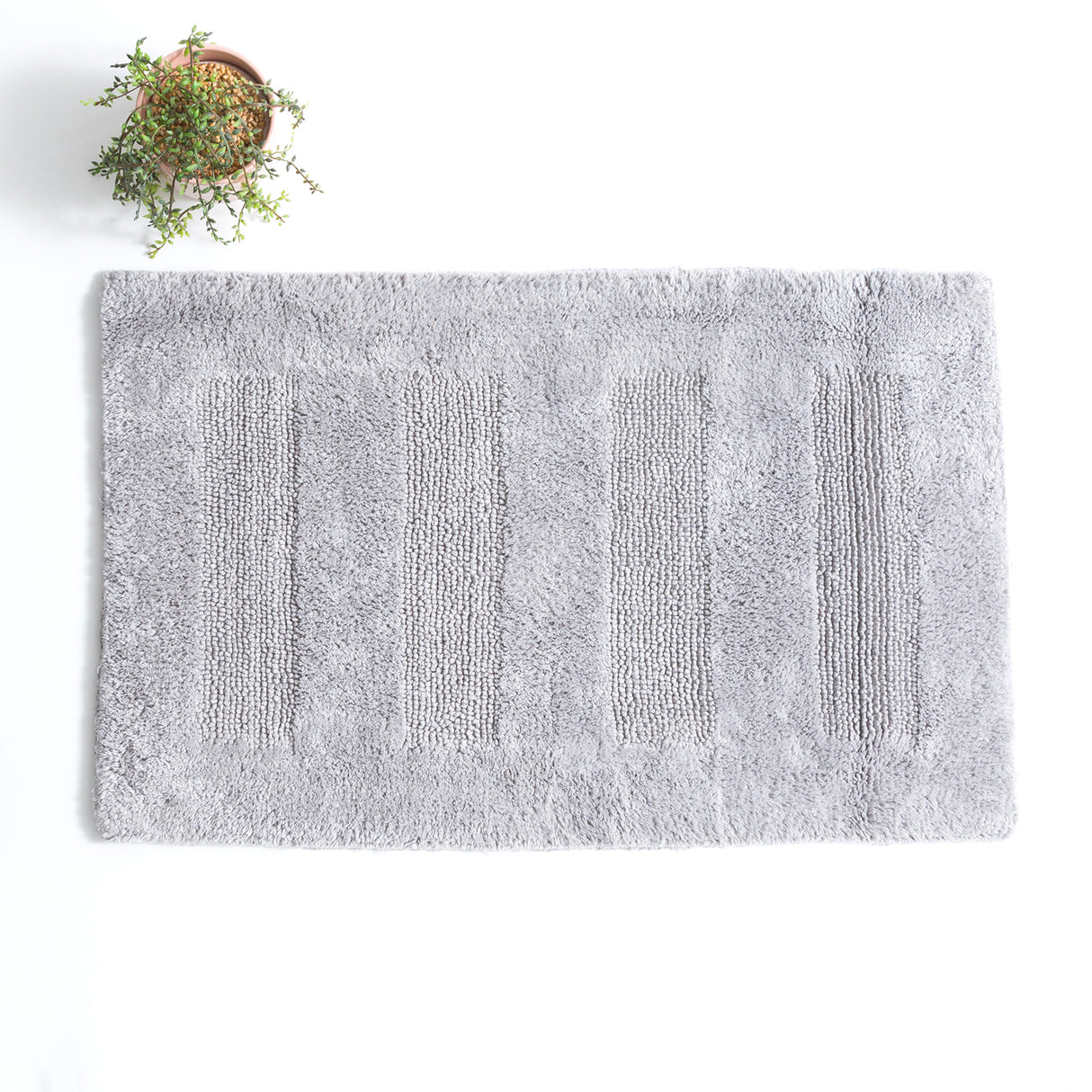 Renee Taylor Retreat Cotton Reversible Bath Mat 50 x 80cms Granite