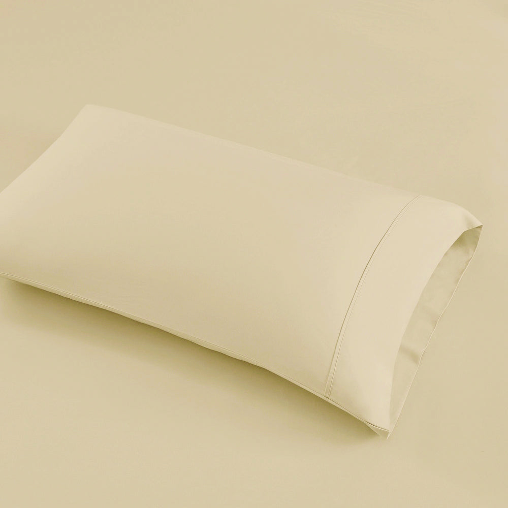 700 TC Tencel Lyocell Fibre & Cotton Quilt / Duvet Cover Set Super King Bone
