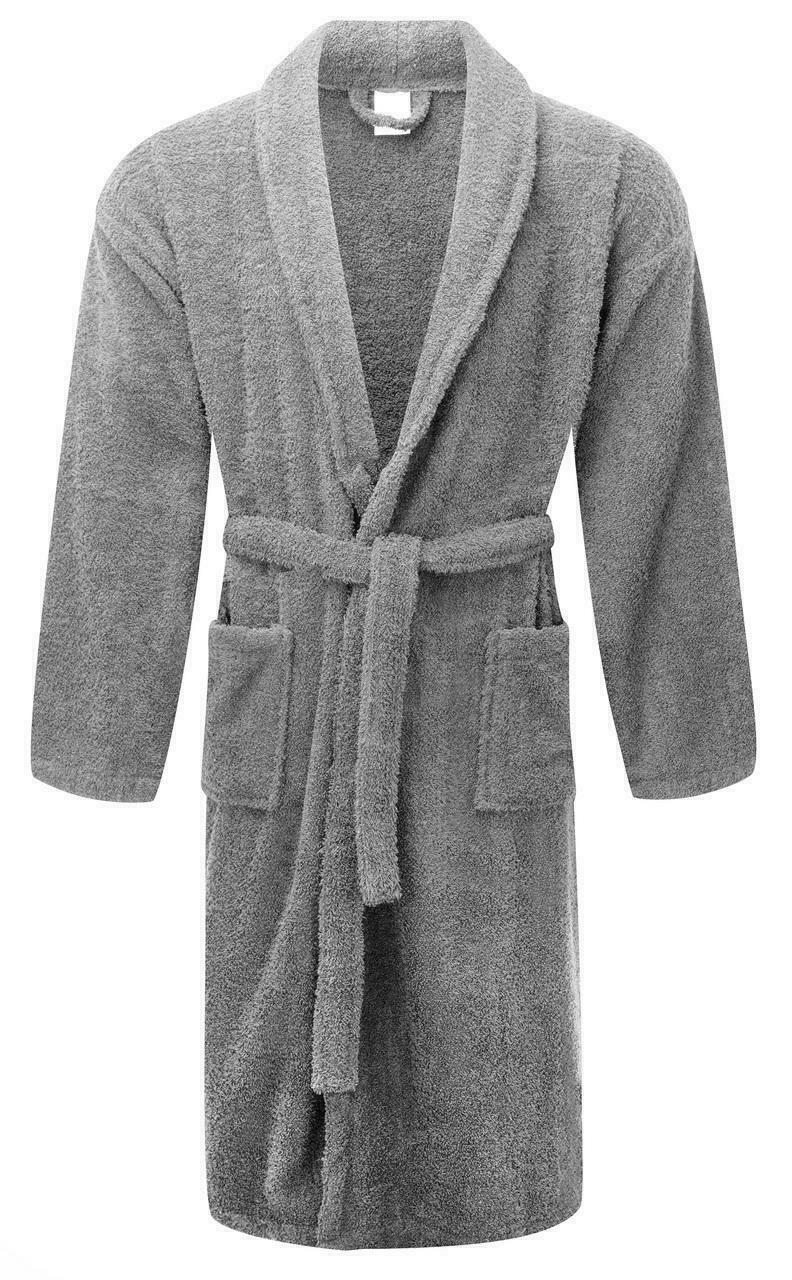 Renee Taylor Chalet Quick Dry Terry Cotton Bath Robes Large/ Xtra Large Fossil