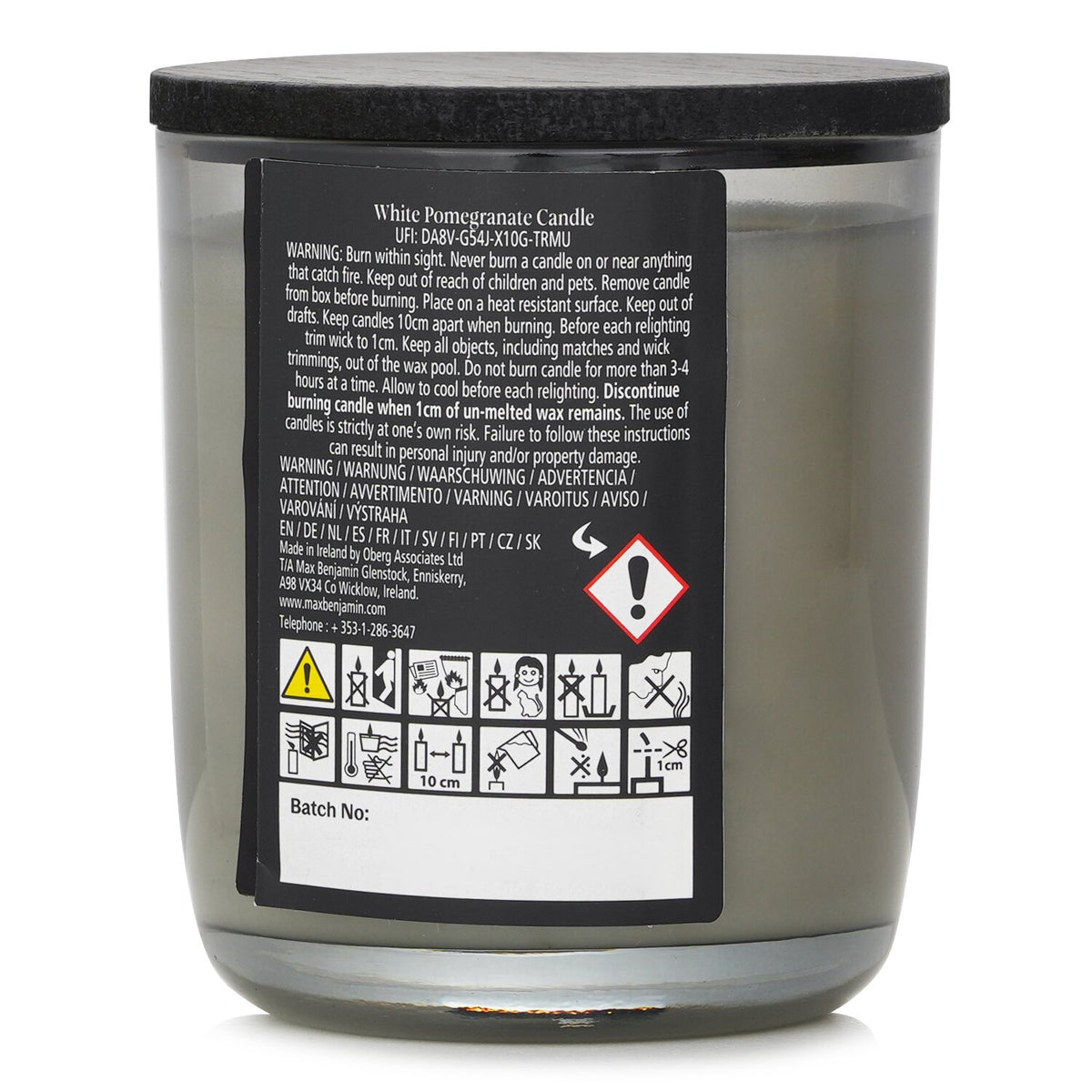 Max Benjamin - Natural Wax Candle - White Pomegranate - 210g/7.4oz